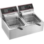 Double deep fryer 12 litres